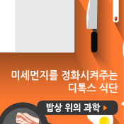 미세먼지를 정화시켜주는 디톡스 식단