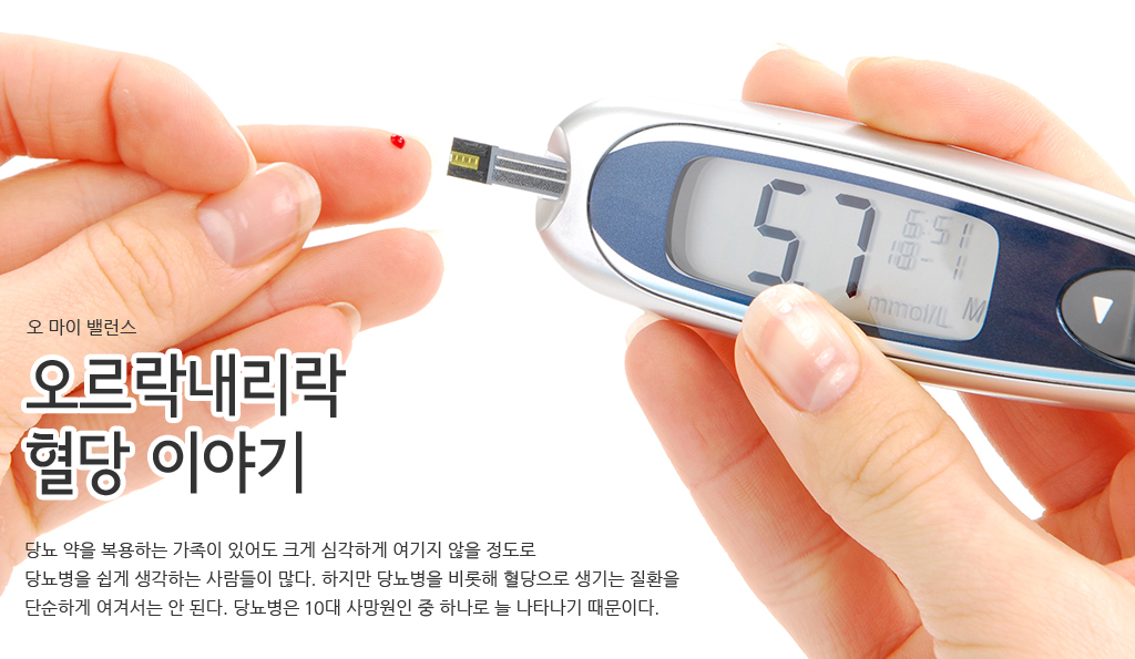오마이밸런스 오르락 내리락 혈당 이야기