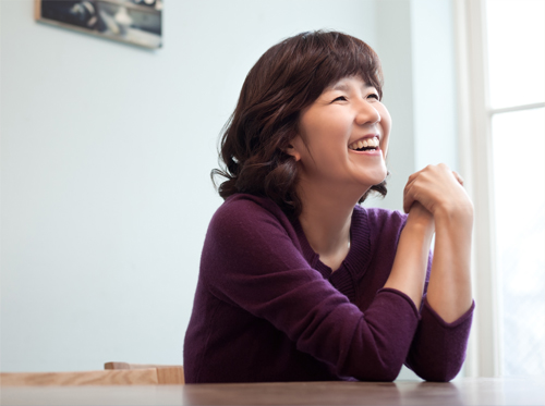 '긍정 마인드' 몸소 실천하는 개그우먼이성미