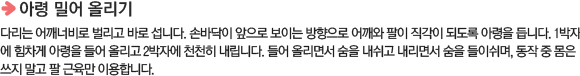 아령 밀어 올리기