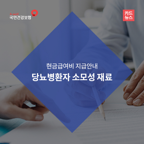 현금급여비-당뇨병환자 소모성재료