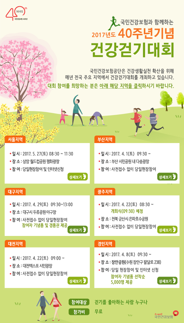 2017년도 국민건강보험과 함께하는 40주년기념 건강걷기대회
